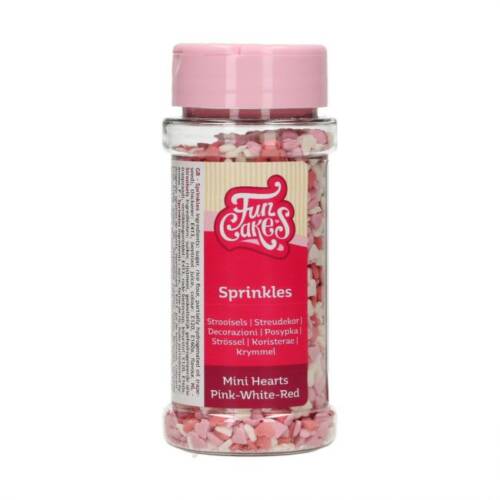 Захарни декорации FunCakes - PINK/WHITE/RED 60 G