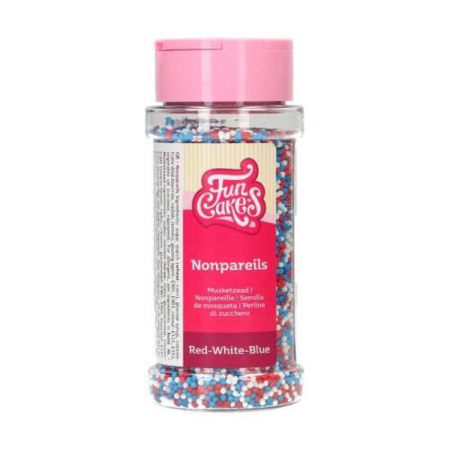 Захарни декорации FunCakes - RED-WHITE-BLUE 80 G
