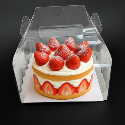 Кутия за торта с дръжка 15x15x15 см.