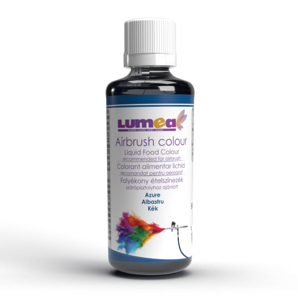 Течен хранителен оцветител на водна основа - Azure , 90 ml – Lumea