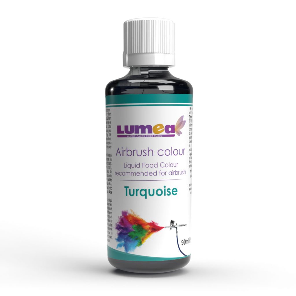 Течен хранителен оцветител на водна основа - Turquoise , 90 ml – Lumea