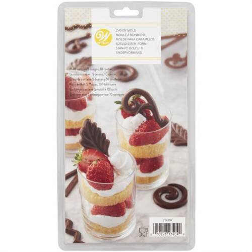 Wilton – форма за бонбони “Десертни акценти” (Candy Mould Dessert Accents)