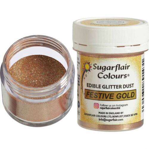 Sugarflair Прахова боя - Festive Gold 10g