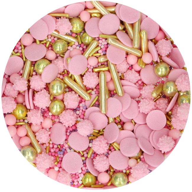 Захарни декорации FunCakes - MEDLEY GLAMOUR PINK 65 G - Image 2