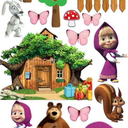 Принт - Masha and the Bear № 5
