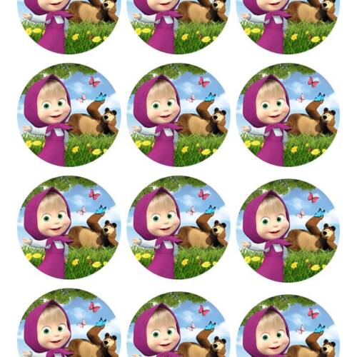 Принт - Masha and the Bear № 12