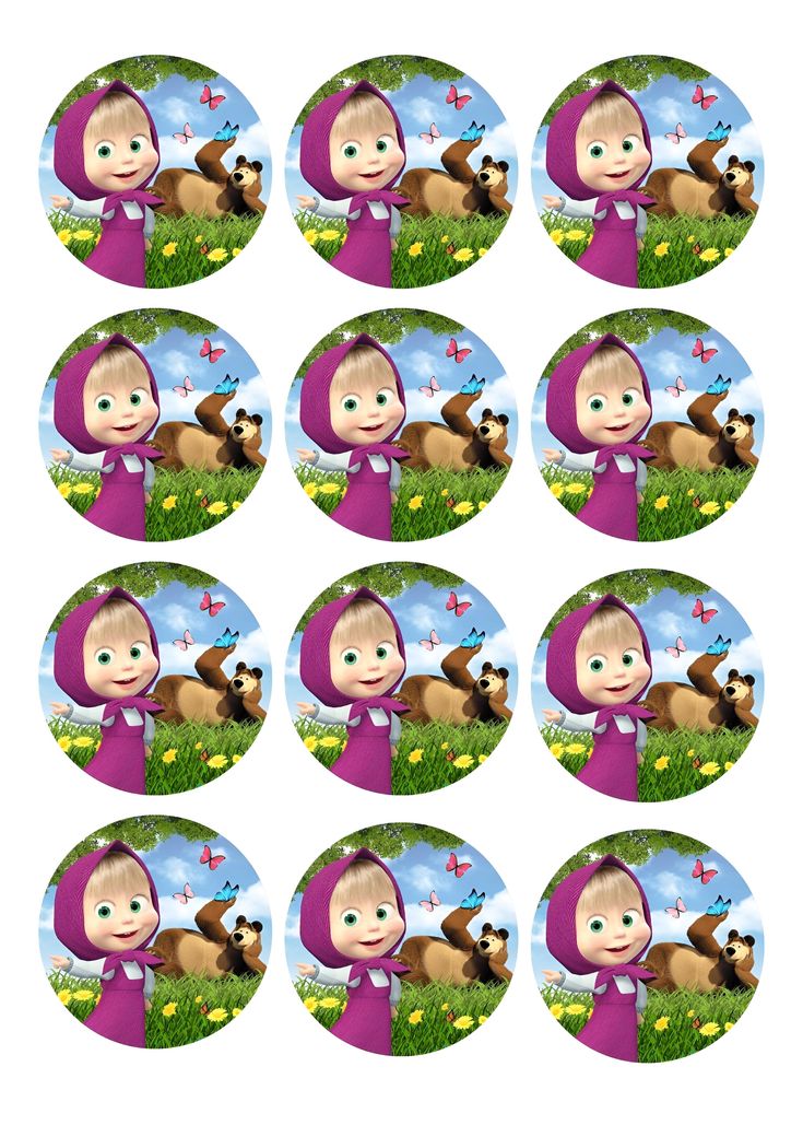 Принт - Masha and the Bear № 12