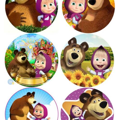 Принт - Masha and the Bear № 11