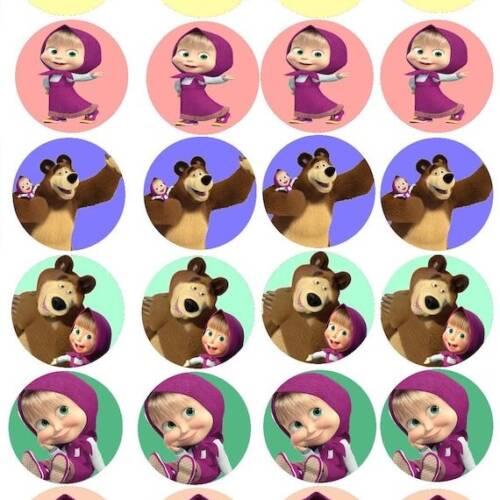 Принт - Masha and the Bear № 8