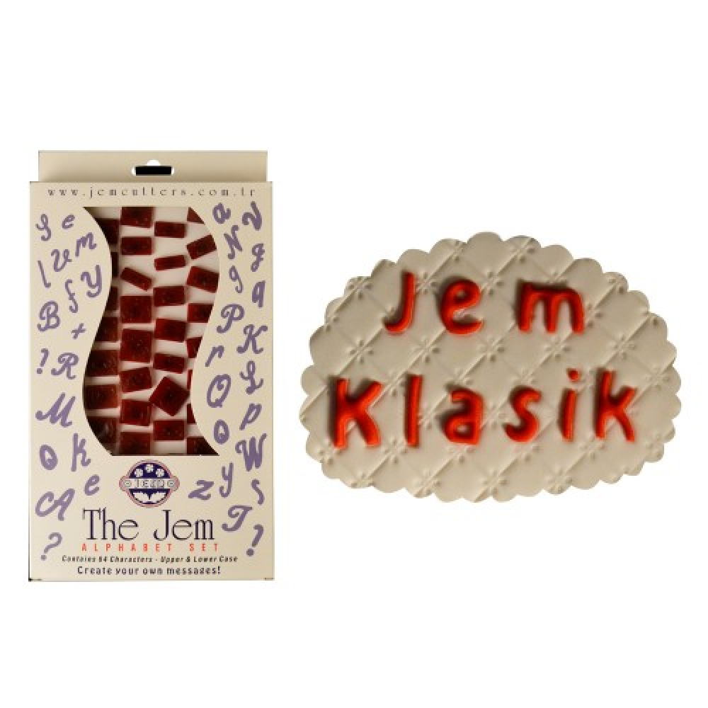 Комплект пластмасови форми за букви Jem Classic Alphabet