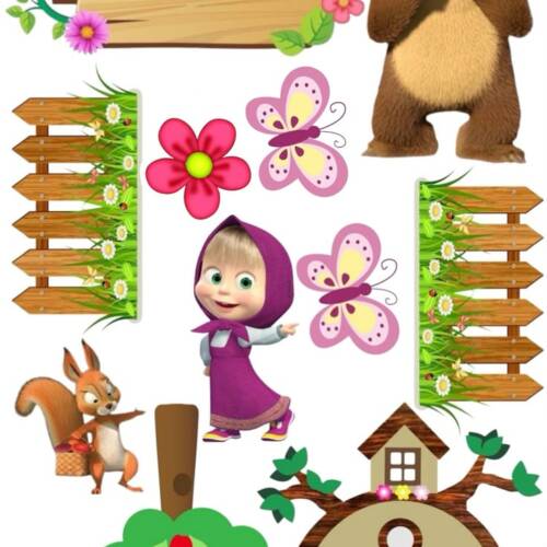 Принт - Masha and the Bear № 6