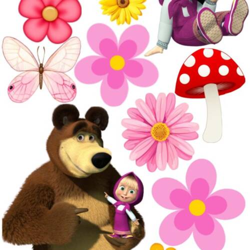 Принт - Masha and the Bear № 7