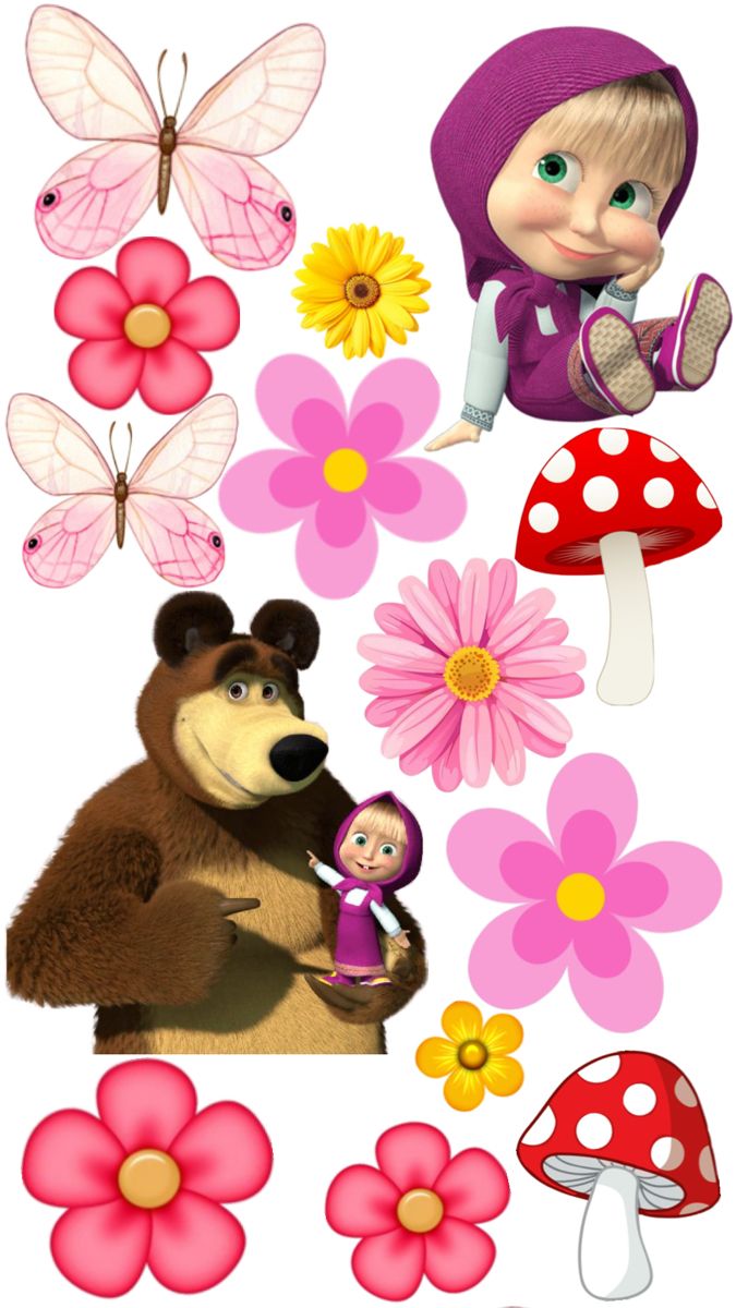 Принт - Masha and the Bear № 7