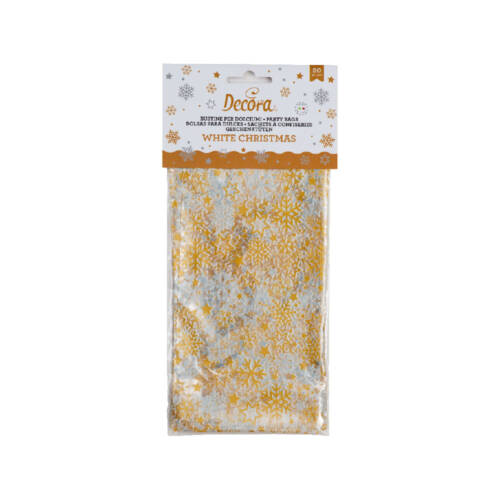 Торбички за сладки "White Christmas" 20бр - Decora