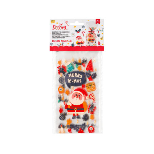 Торбички за сладки "Merry Christmas" 20бр - Decora