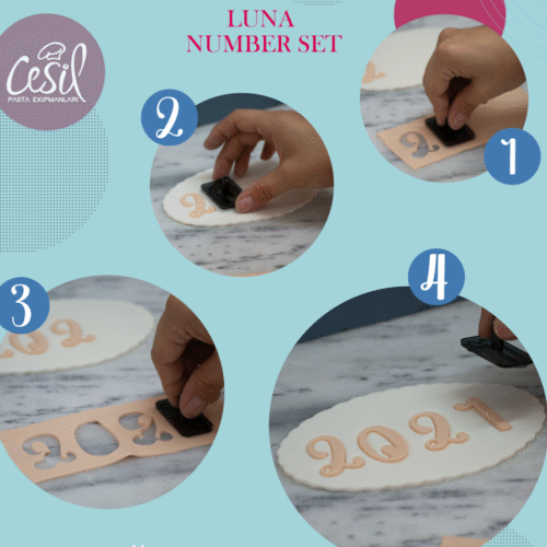 Комплект Кутер "LUNA NUMBER SET" - Cesil Profesional