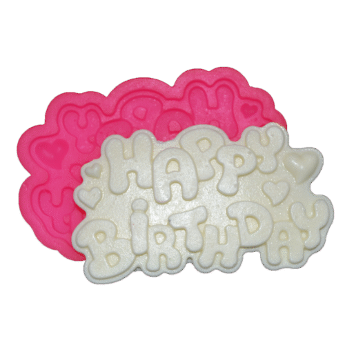 Силиконов молд "Happy Birthday" - Cesil Profesional