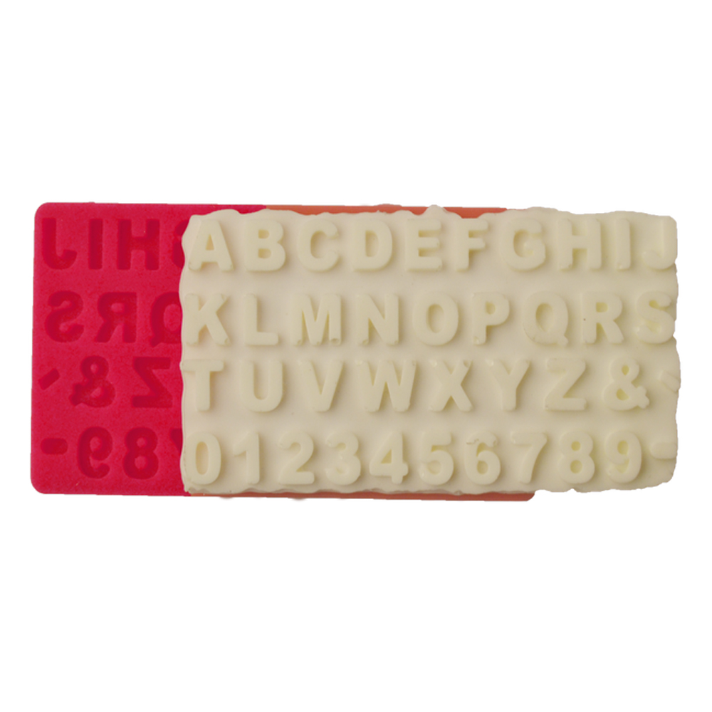 Силиконов молд "Alphabet&Number"13,5x7 cm - Cesil Profesional