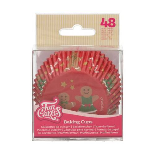 Хартиени формички за печене “Gingerbread” – 48 бр -FunCakes