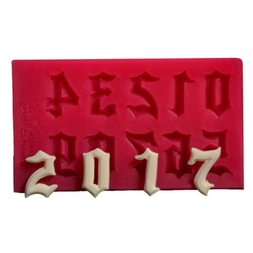 Силиконов молд "Gotich Number" 8,5x5 CM - Cesil Profesional