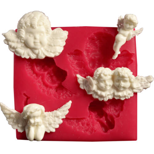 Силиконов молд "4 Angels" 9,5x9,5 cm- Cesil Profesional