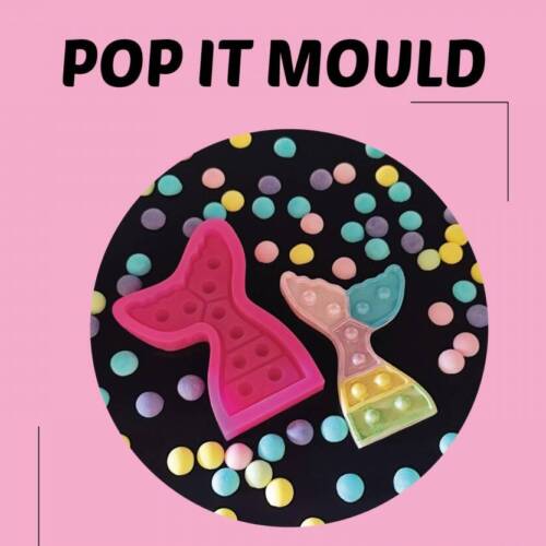 Силиконов молд "Popit Tail" 7 x 3.5 cm - Cesil Profesional