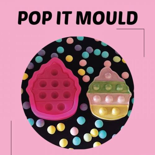 Силиконов молд "Popit Cupcake" 8 x 6.5 cm- Cesil Profesional