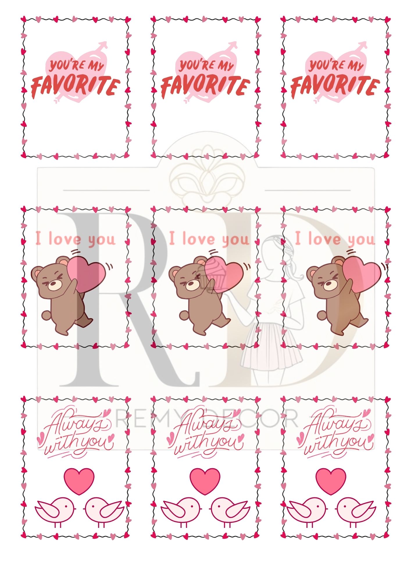 Принт – Valentine’s Day № 11