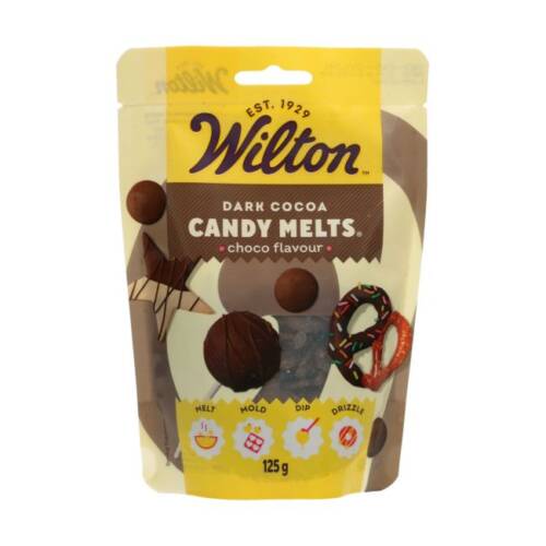 Candy Melt Калети за глазура и декорация "тъмно какао" - Wilton 125 г.
