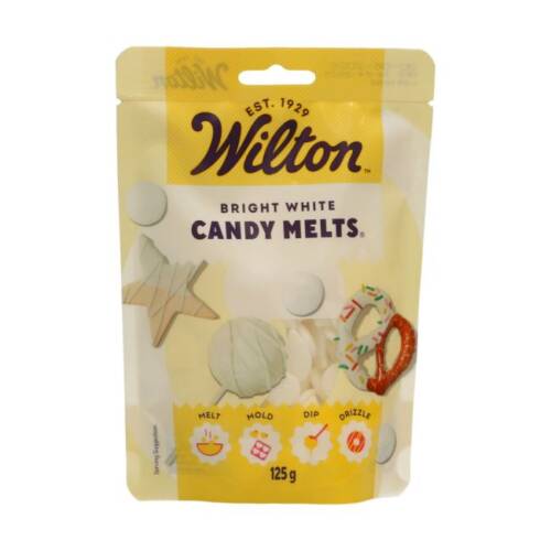 Candy Melt Калети за глазура и декорация "снежно бяло" - Wilton 125 г.