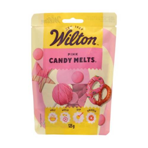 Candy Melt Калети за глазура и декорация "розово" - Wilton 125 г.