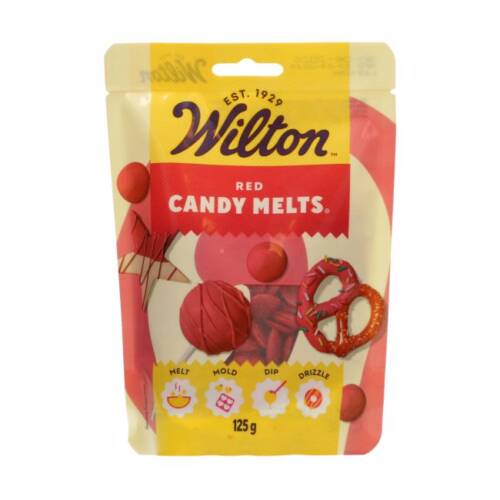 Candy Melt Калети за глазура и декорация "червено " - Wilton 125 г.