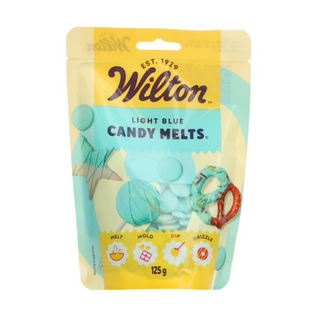 Candy Melt Калети за глазура и декорация "синьо" - Wilton 125 г.