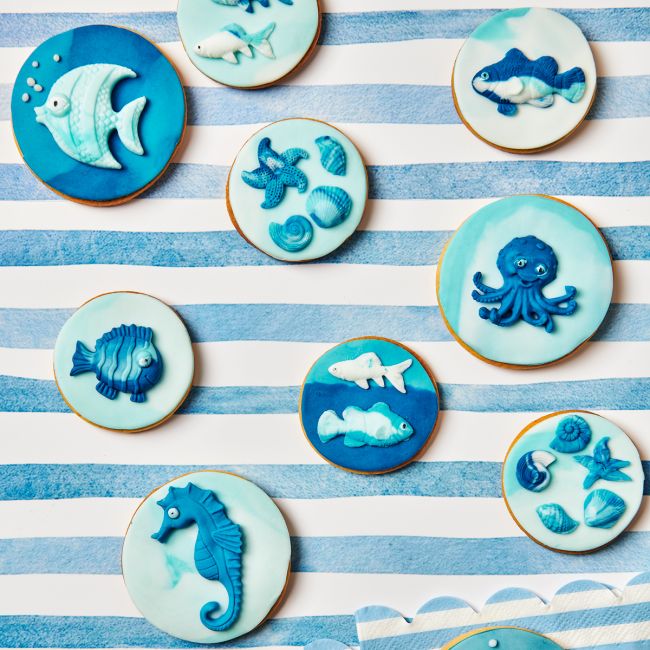 Фондан / Захарна паста "морско синьо" 250 гр - FunCakes - Image 3