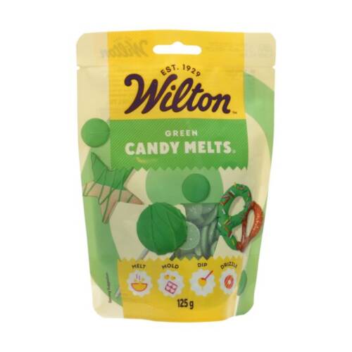 Candy Melt Калети за глазура и декорация "зелено" - Wilton 125 г.