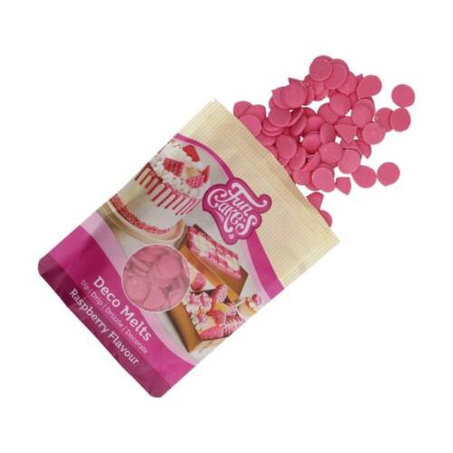 Deco Melt Калети за топене с вкус на малина "розово" - FunCakes 250 гр.