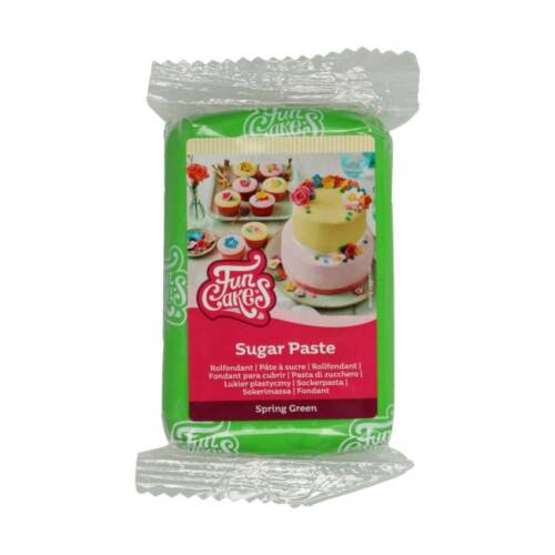 Фондан / Захарна паста "зелено"  250 гр - FunCakes