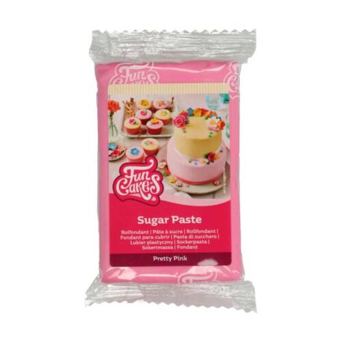 Фондан / Захарна паста "розово"  250 гр - FunCakes