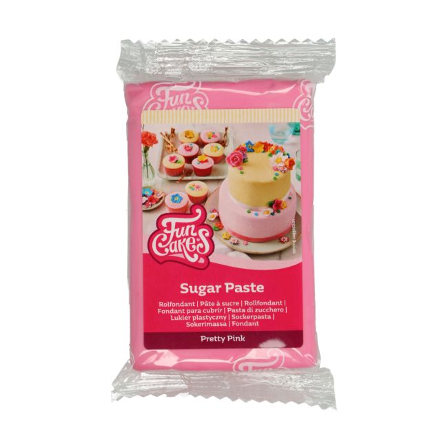 Фондан / Захарна паста "розово" 250 гр - FunCakes