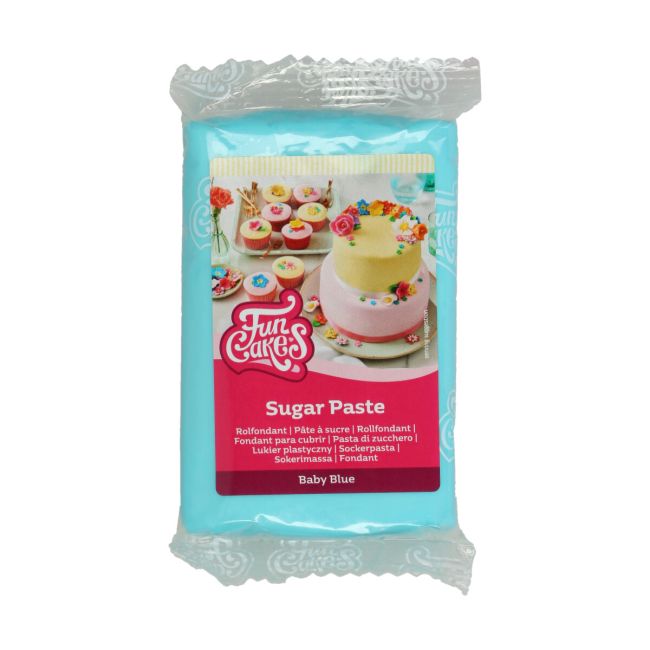 Фондан / Захарна паста "бебешко синьо" 250 гр - FunCakes