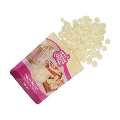 Deco Melt Калети за топене "бяло" - FunCakes 250 гр.