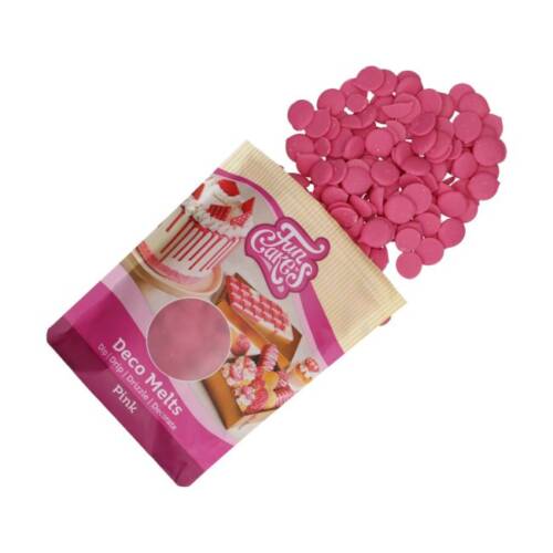Deco Melt Калети за топене "розово" - FunCakes 250 гр.