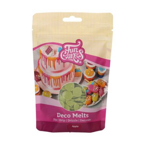 Deco Melt Калети за топене с вкус на ябълка "зелено" - FunCakes 250 гр.