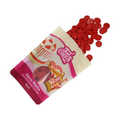 Deco Melt Калети за топене "червено" - FunCakes 250 гр.