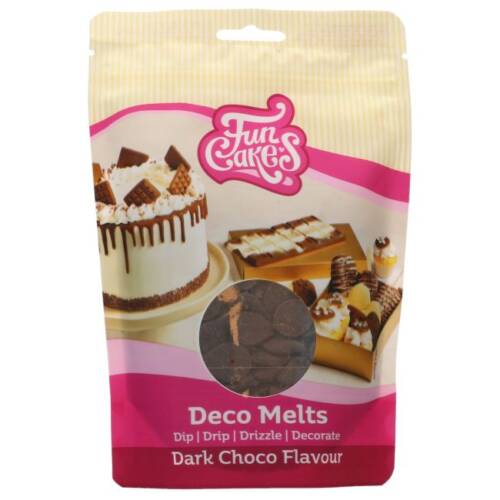 Deco Melt Калети за топене с вкус на “тъмен шоколад” – FunCakes 250 гр.