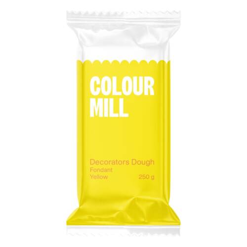 Фондан / Захарна паста – Жълто “Yellow” 250 гр.  – Colour Mill