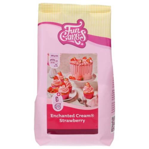 FunCakes смес за пухкав ягодов крем ENCHANTED CREAM® Strawberry 450gr
