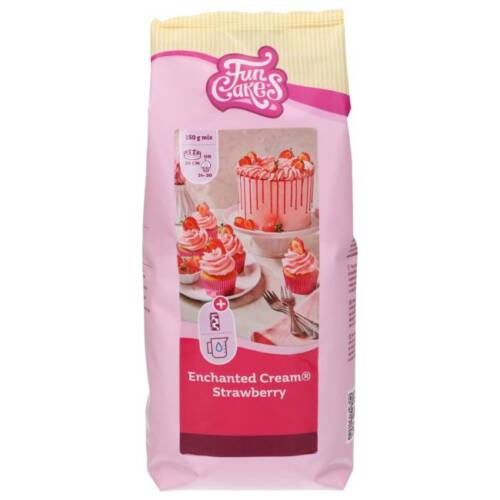 FunCakes смес за пухкав ягодов крем ENCHANTED CREAM® Strawberry 900gr