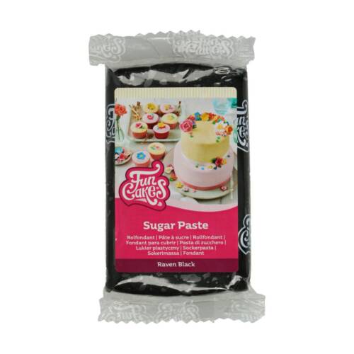 Фондан / Захарна паста “черно” - Black - 250 гр – FunCakes