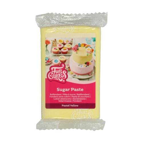 Фондан / Захарна паста “пастелно жълто” - Pastel Yellow - 250 гр – FunCakes